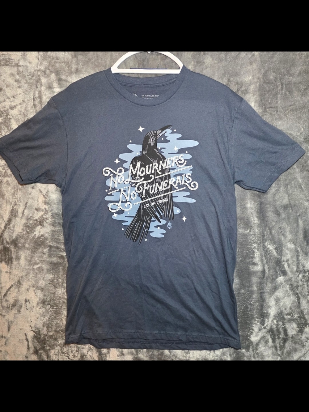 Official "Six of Crows - No Mourners, No Funerals" Unisex T-Shirt - Blue